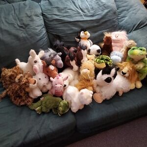 Webkinz Lot of 27 Ganz Plush Stuffed Animals Excellent Condition No Codes